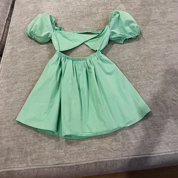 Beginning Boutique Cannes Mini Dress Apple Green Size 8 - Picture 3 of 6